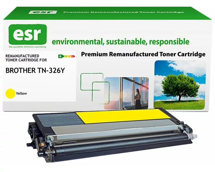 ESR Toner cartridge compatible with Brother TN-326Y/TN-336Y yellow remanufactured 3.500 pages