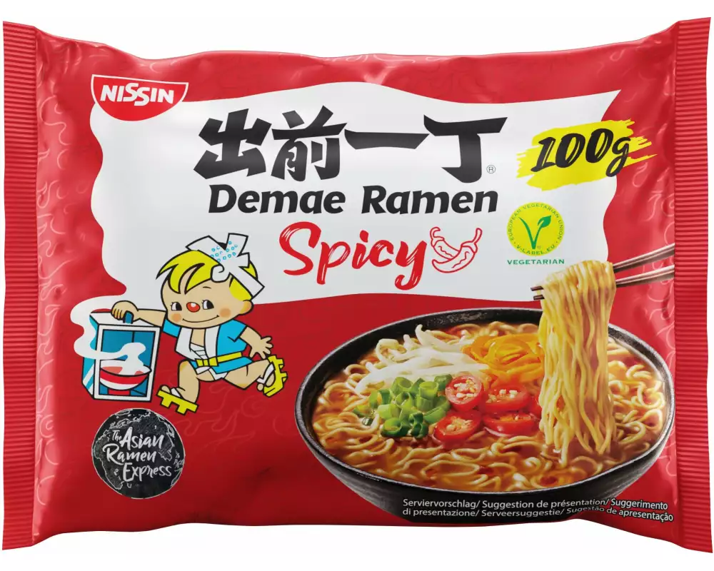 Nissin Food Demae Ramen Nudelsuppe Spicy 100 g