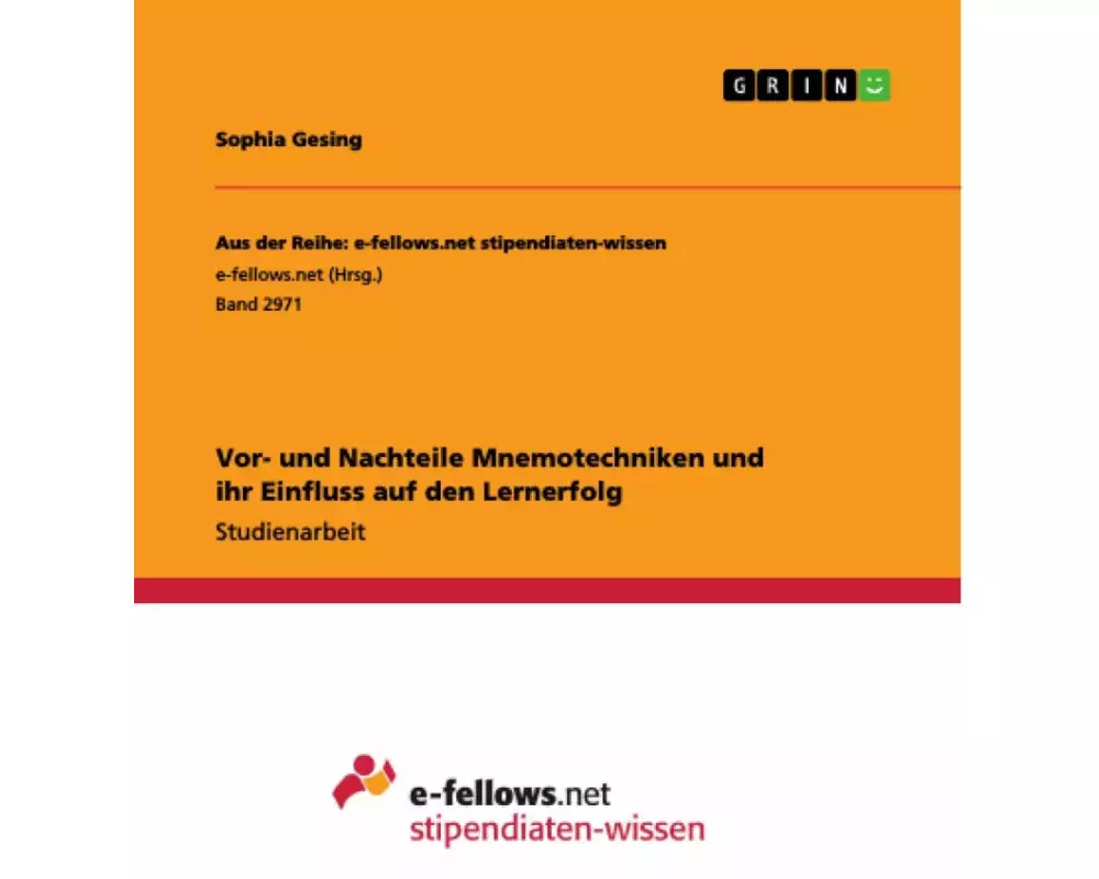 Vor- und Nachteile Mnemotechniken und ihr Einfluss auf den Lernerfolg