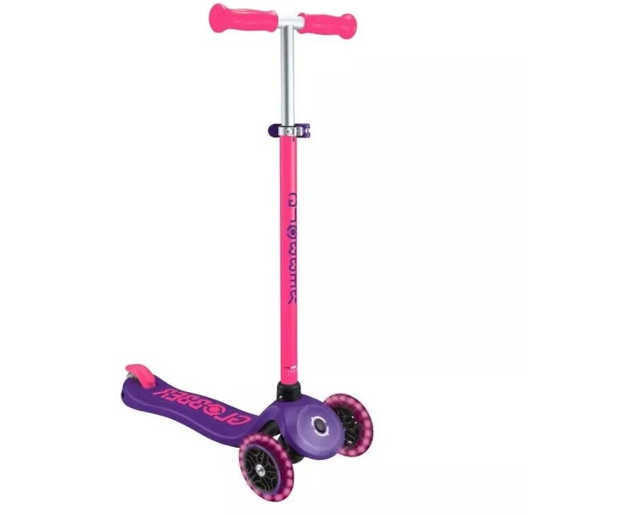 GLOBBER Primo Child Scooter mehr Lights Neonrosa