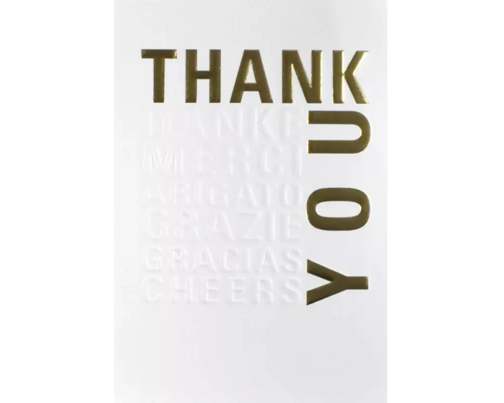 ABC Dankeskarte B6 Thank you