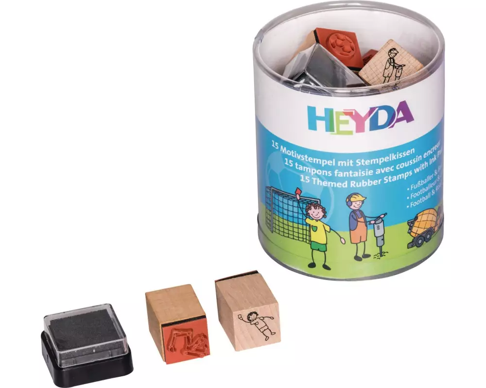 Heyda Stempelset Baustelle/Fussball