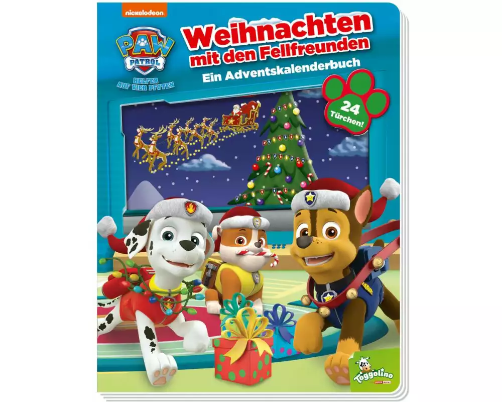 PAW Patrol: Weihnachten mit den Fellfreunden - Ein Adventskalenderbuch