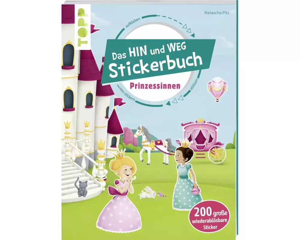 Das Hin-und-weg-Stickerbuch Prinzessinnen