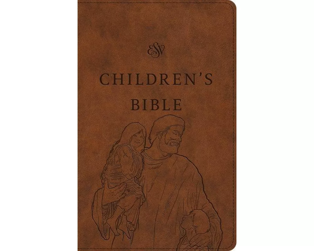 ESV Children's Bible (Trutone, Brown, Let the Children Come Design)