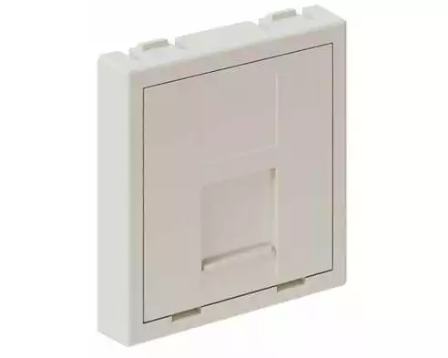 max connect Multimedia-Zubehör 45 x 45 für 1x RJ-45, Weiss