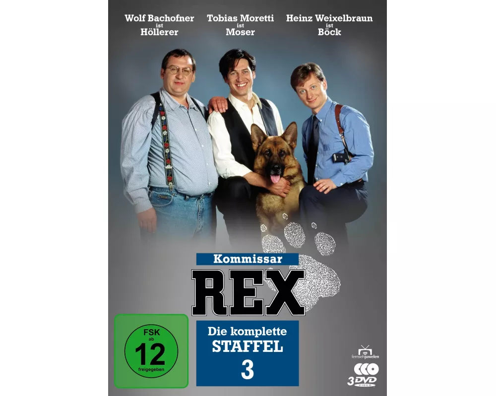 Kommissar Rex - Die komplette 3. Staffel. 3 DVDs