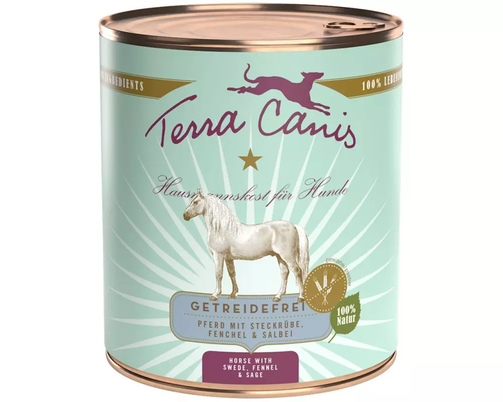 Terra Canis Nassfutter Getreidefrei Pferd, 800 g