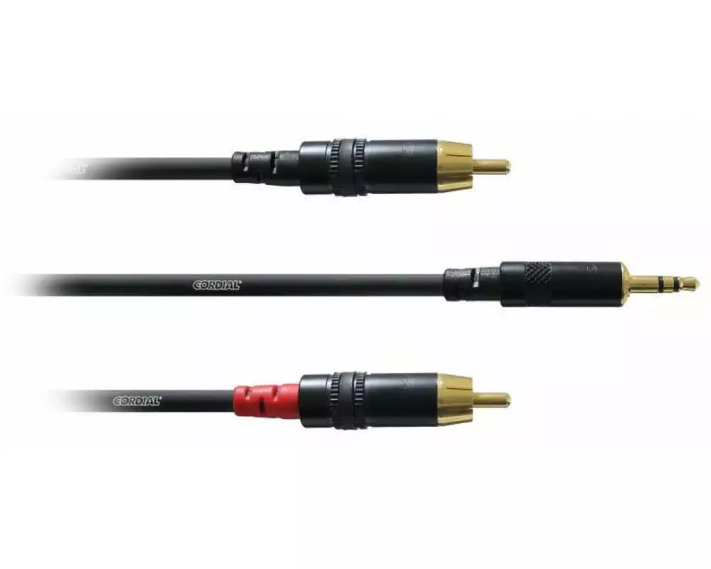 Cordial Audio-Kabel CFY 0.9 WCC 3.5 mm Klinke - Cinch 0.9 m