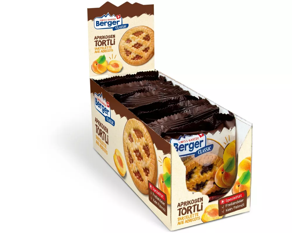 Berger Gebäck Aprikosentörtli 10 x 74 g
