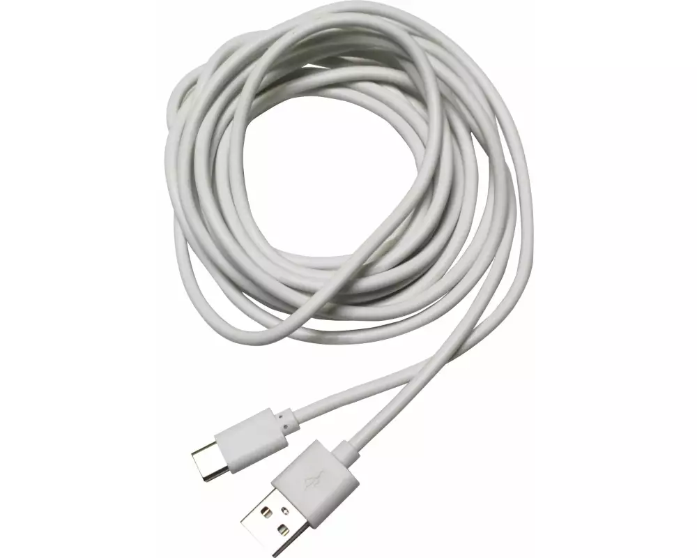 Gardinia USB Ladekabel, 300 cm Weiss