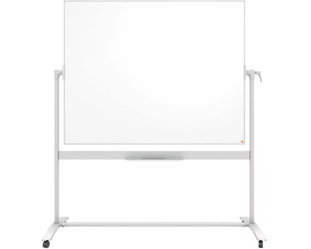 Nobo Mobiles Whiteboard Emaille 120 cm x 150 cm, Silber/Weiss