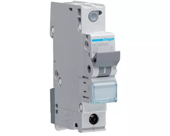 Hager Leitungsschutzschalter 1P 6kA C-16A QC 1M