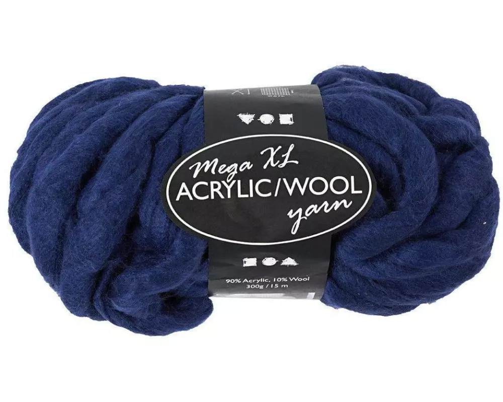 Creativ Company Wolle Acryl XL 15 m Dunkelblau