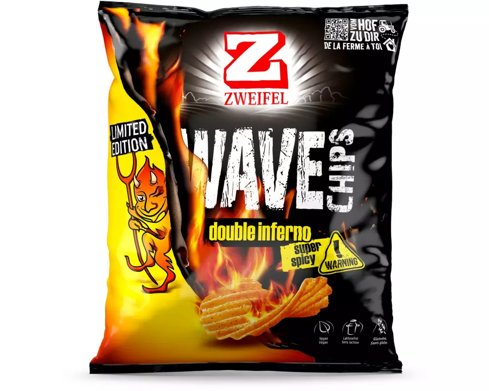 Zweifel Chips Wave Double Inferno 120 g