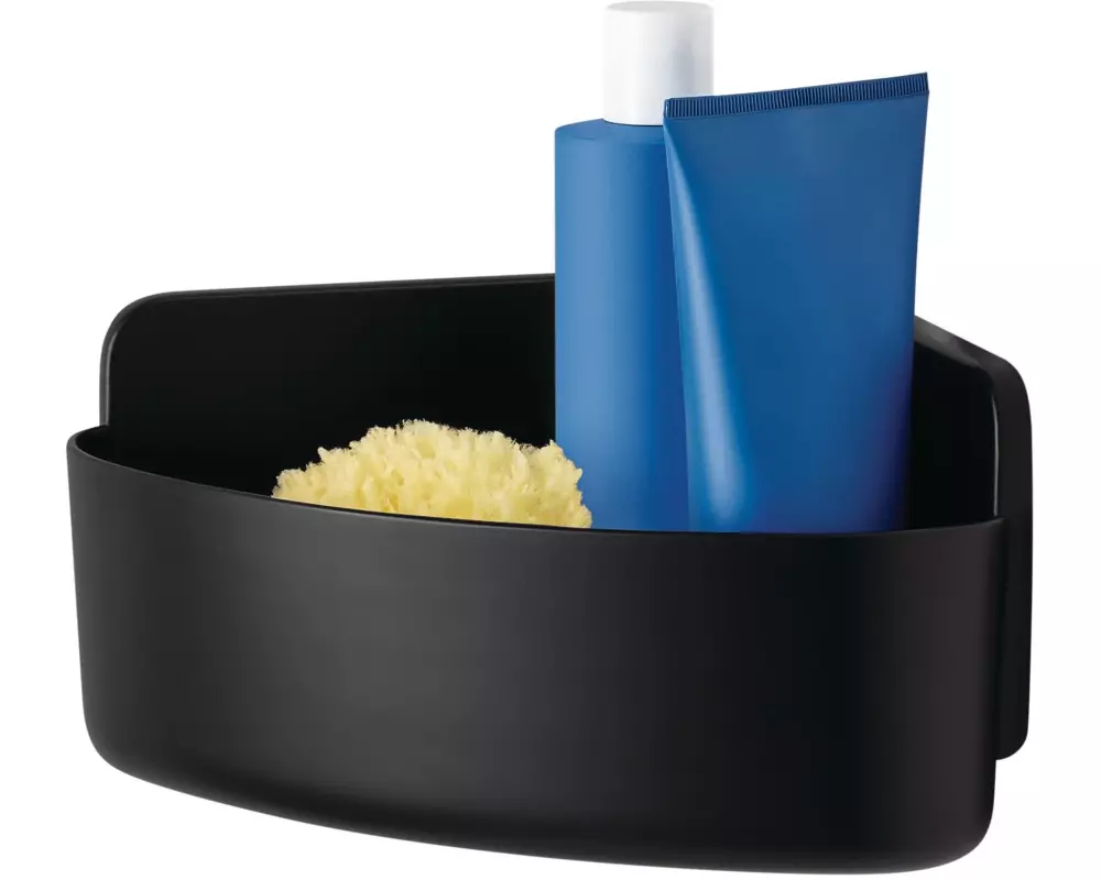 tesa Lavaa Eck-Duschkorb M, Schwarz