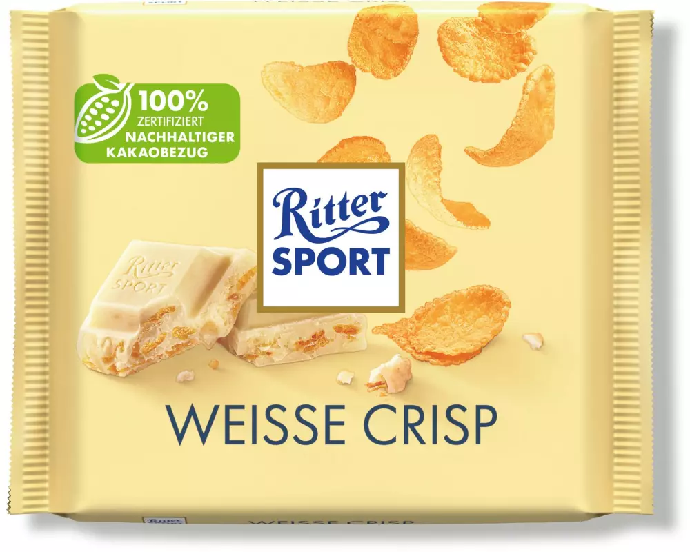 Ritter Sport Schokolade Weiss und Crisp 100 g