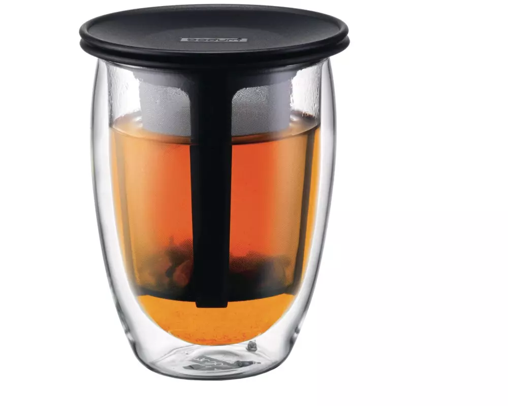 Bodum Teetasse Tea for one 350 ml, 1 Stück, Schwarz