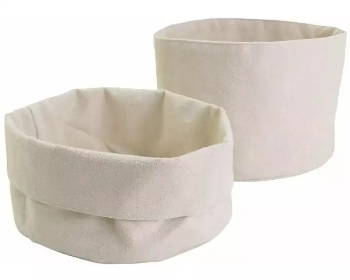 Creativ Company Stoffbeutel Baumwolle, 10 Stück, Weiss