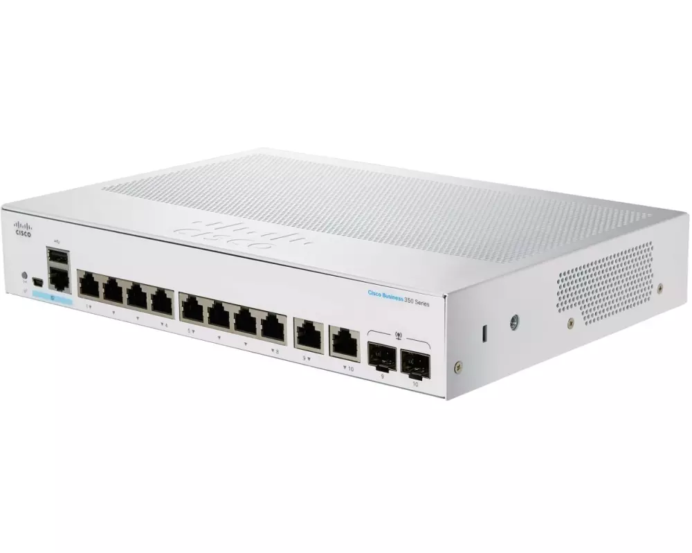 Cisco Switch CBS350-8T-E-2G 10 Port