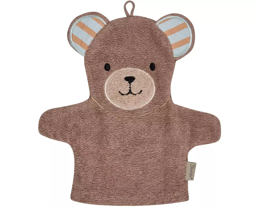 Sterntaler Waschhandschuh Bär Bo Hellbraun