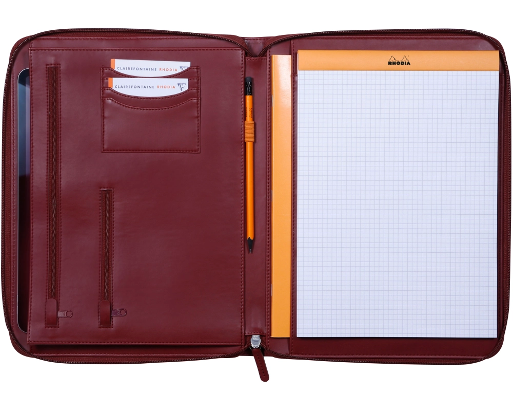 RHODIA Konferenzmappe A4 168123C weinrot