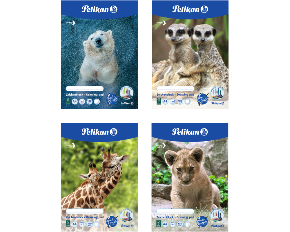 PELIKAN Zeichenblock A4 C4/20 20 Blatt 20 Blatt