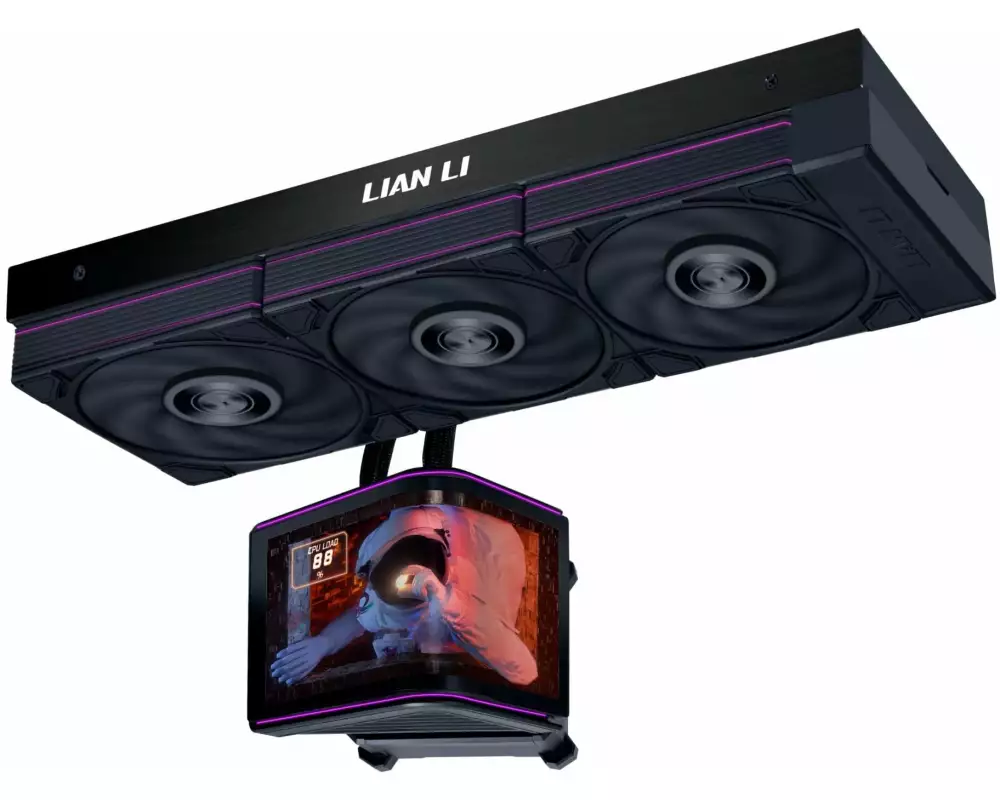 Lian Li AiO 360 mm mit Display Schwarz
