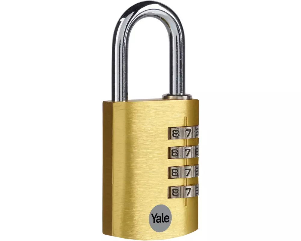 Yale Zahlenschloss YE3CB 38/31 Gold Aluminium/Stahl