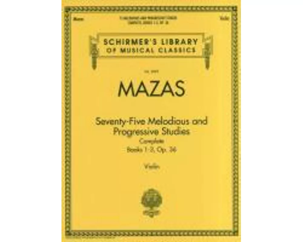 75 Melodious and Progressive Studies Complete, Op. 36