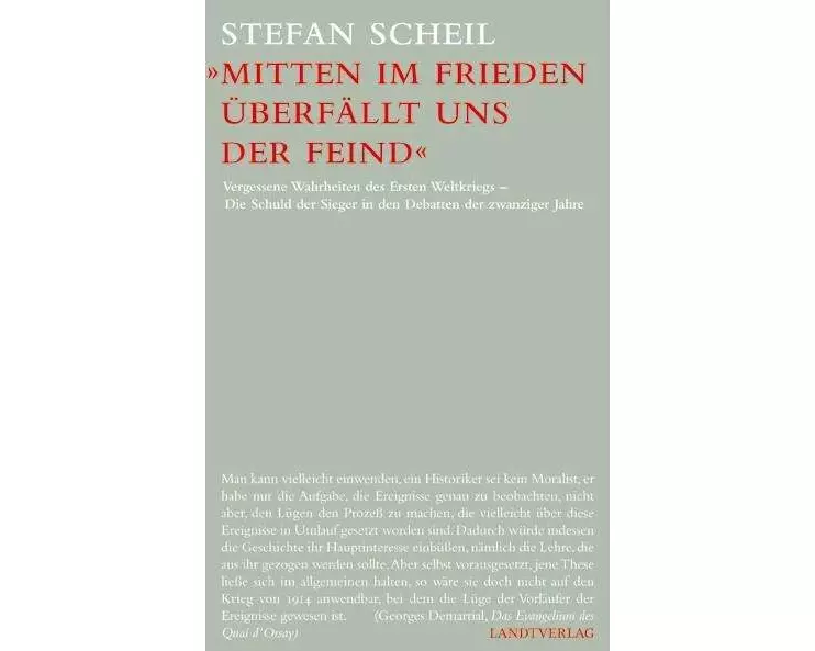 "Mitten im Frieden überfällt uns der Feind"