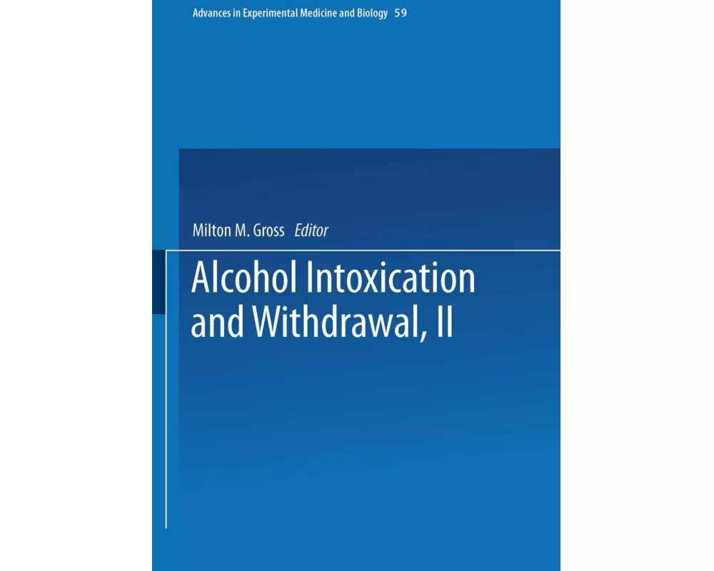 Alcohol Intoxication and Withdrawal