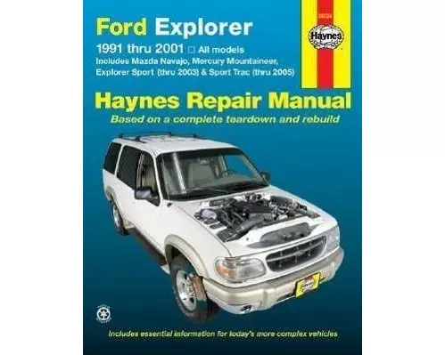 Ford Explorer, Mazda Navajo & Mercury Mountaineer 1991-01, Explorer Sport 2000-03 & Explorer Sport Trac 2001-05
