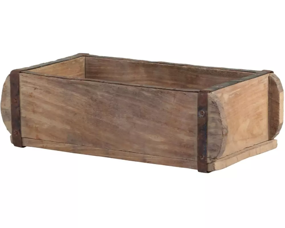 Chic Antique Aufbewahrung alte Backsteinform unika 10 x 30 cm, Braun