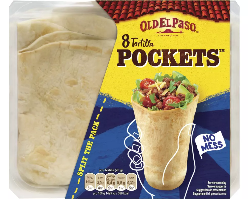 Old El Paso Tortilla Pockets 8 Stück