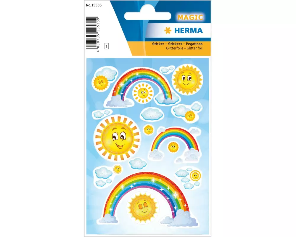 Herma Stickers Rainbow Glitterfolie