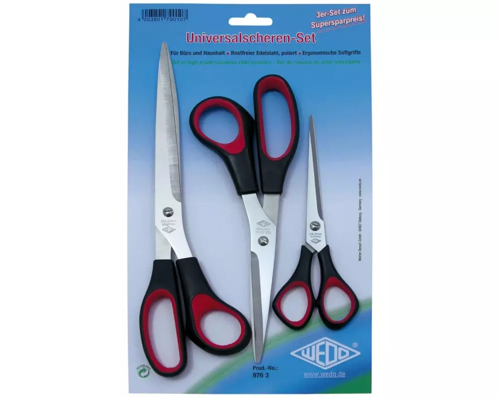 WEDO Schere Universal 3er-Set