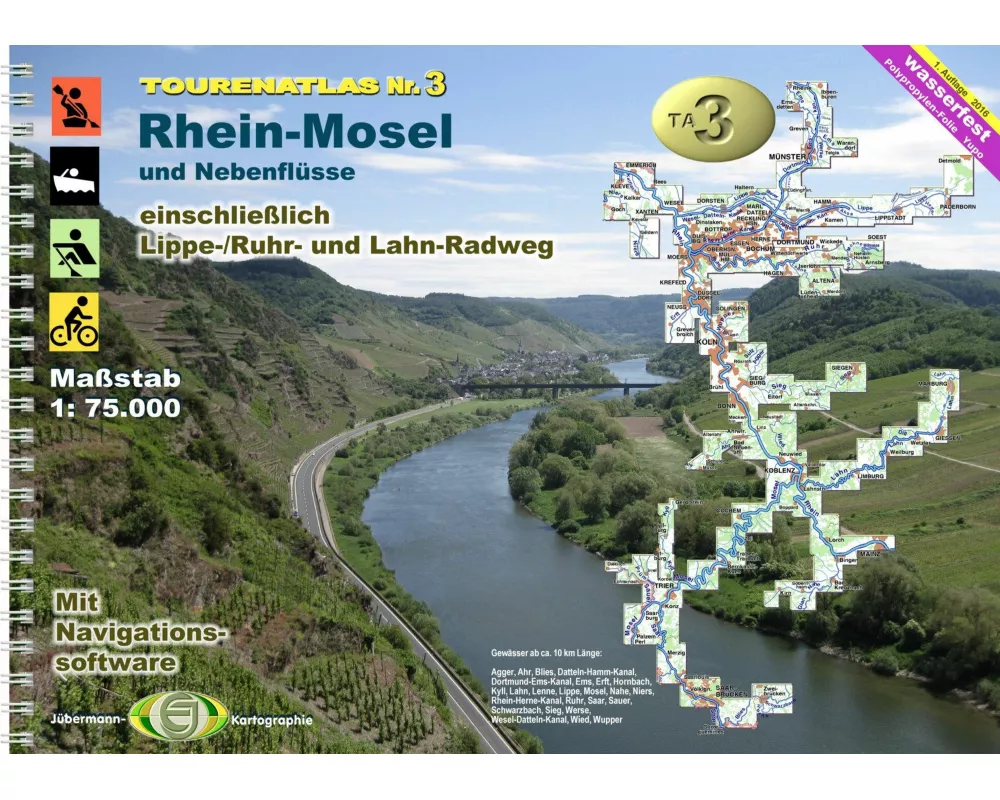 TourenAtlas Wasserwandern 03. Rhein-Mosel