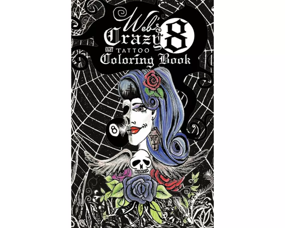 Web's Crazy 8 Tattoo Coloring Book