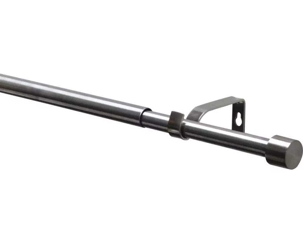 Gardinia Vorhangstange Set Kos Cap 1-Lauf 19/16 mm 190-340 cm