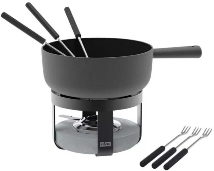 Stöckli Käsefondue-Set Pilatus Stone Classic 22 BL Gusseisen