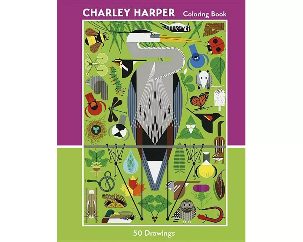 Charley Harper 50 Drawings Coloring Book