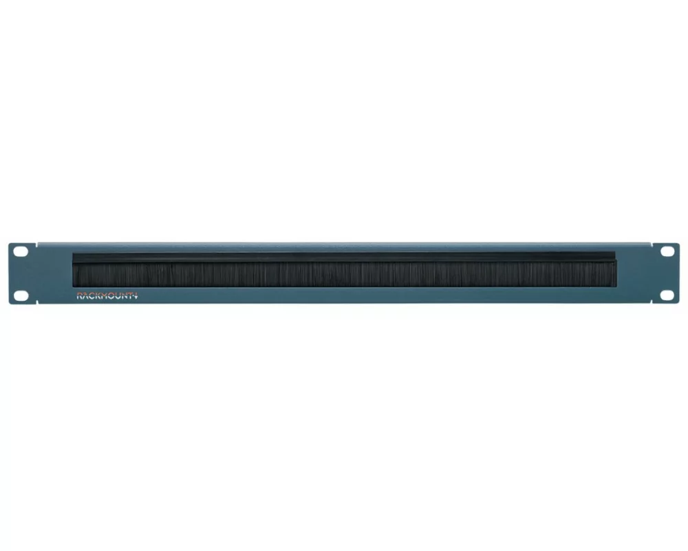 RACKMOUNT.IT 1U Blind Plate with Brush - CISCO BLUE