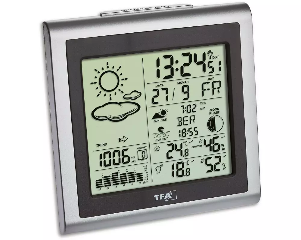 TFA Dostmann Wetterstation Largo, Silber