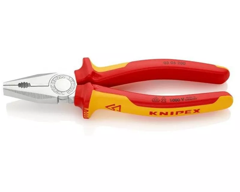 Knipex Kombizange VDE, 200 mm, verchromt