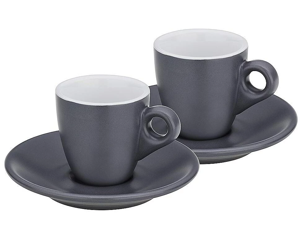 Kela Espressotasse 50 ml, 2 Stück, Grau