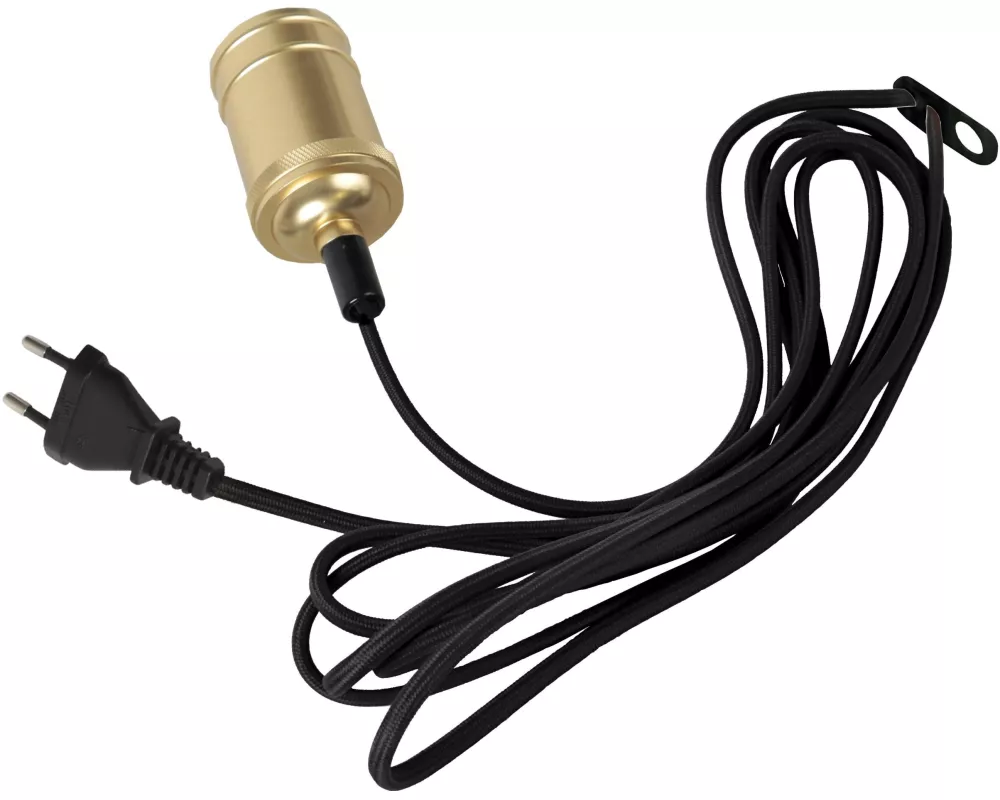 Star Trading Pendelleuchte CLASSICAL Schwarz / Messing