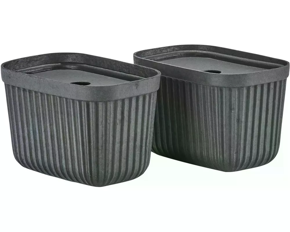 Zone Denmark Aufbewahrungsbox Pulp S 2 Stück, Schwarz