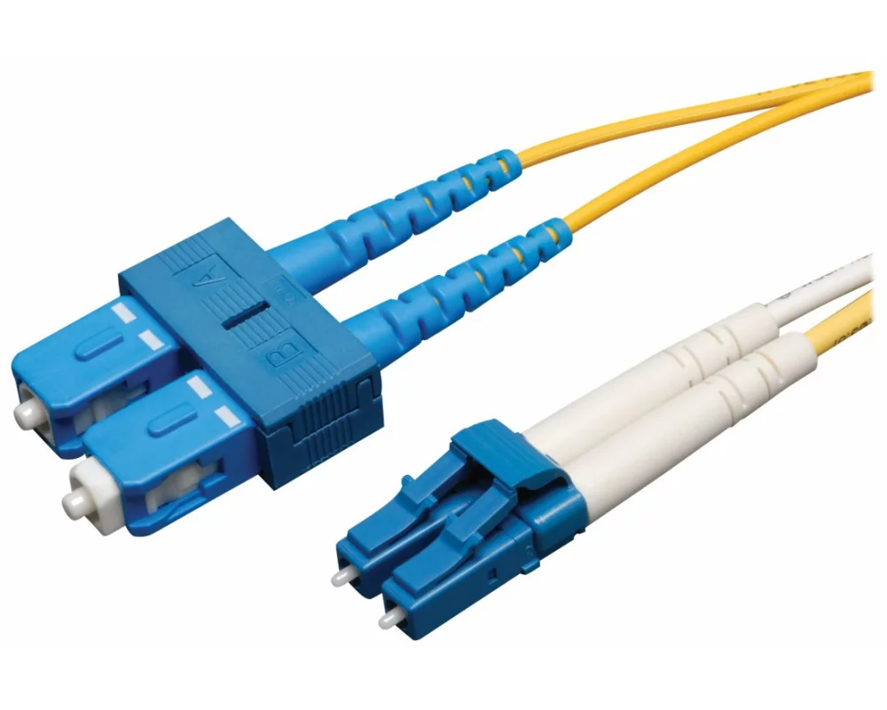 EATON TRIPPLITE Duplex, Singlemode, 9/125, Fiber, Patch Cable, LC/SC, 2m 6ft.