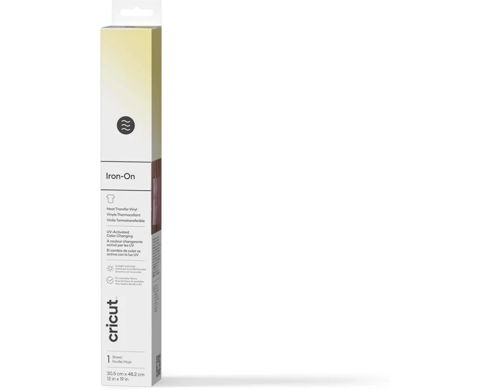 Cricut Aufbügelfolie UV Farbwechsel Gelb